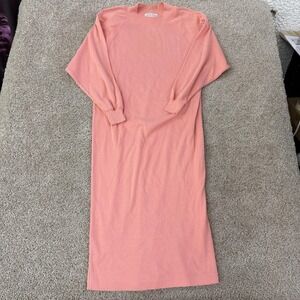 Vintage Limited Express Dress Womens S Pink Long Sleeve Maxi Sweater Pullover